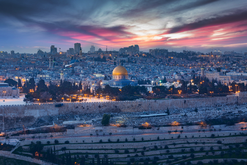 View to Jerusalem old city. Israel