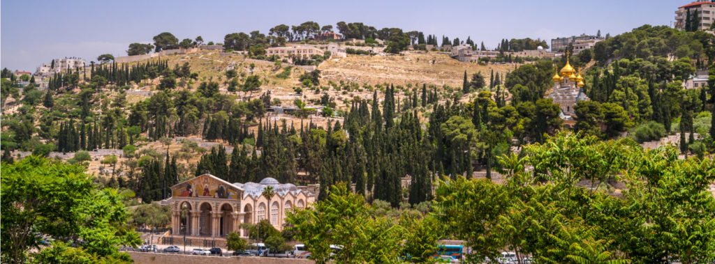 View on Mount of Olives in Jerusalem, Israel