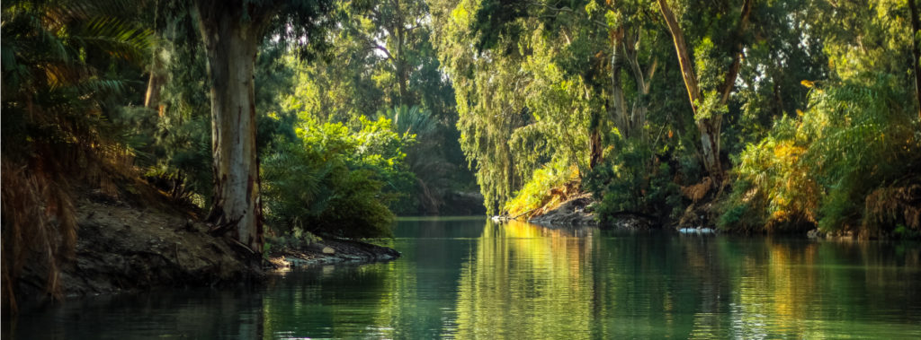 The Jordan River, one of the stops in the journey of Elijah's life
