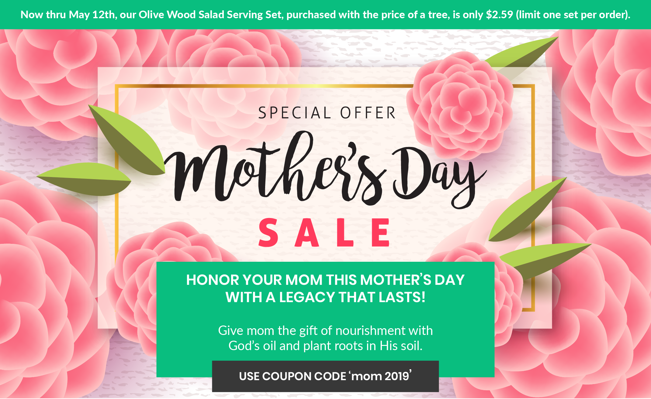 Mother's day sale discount